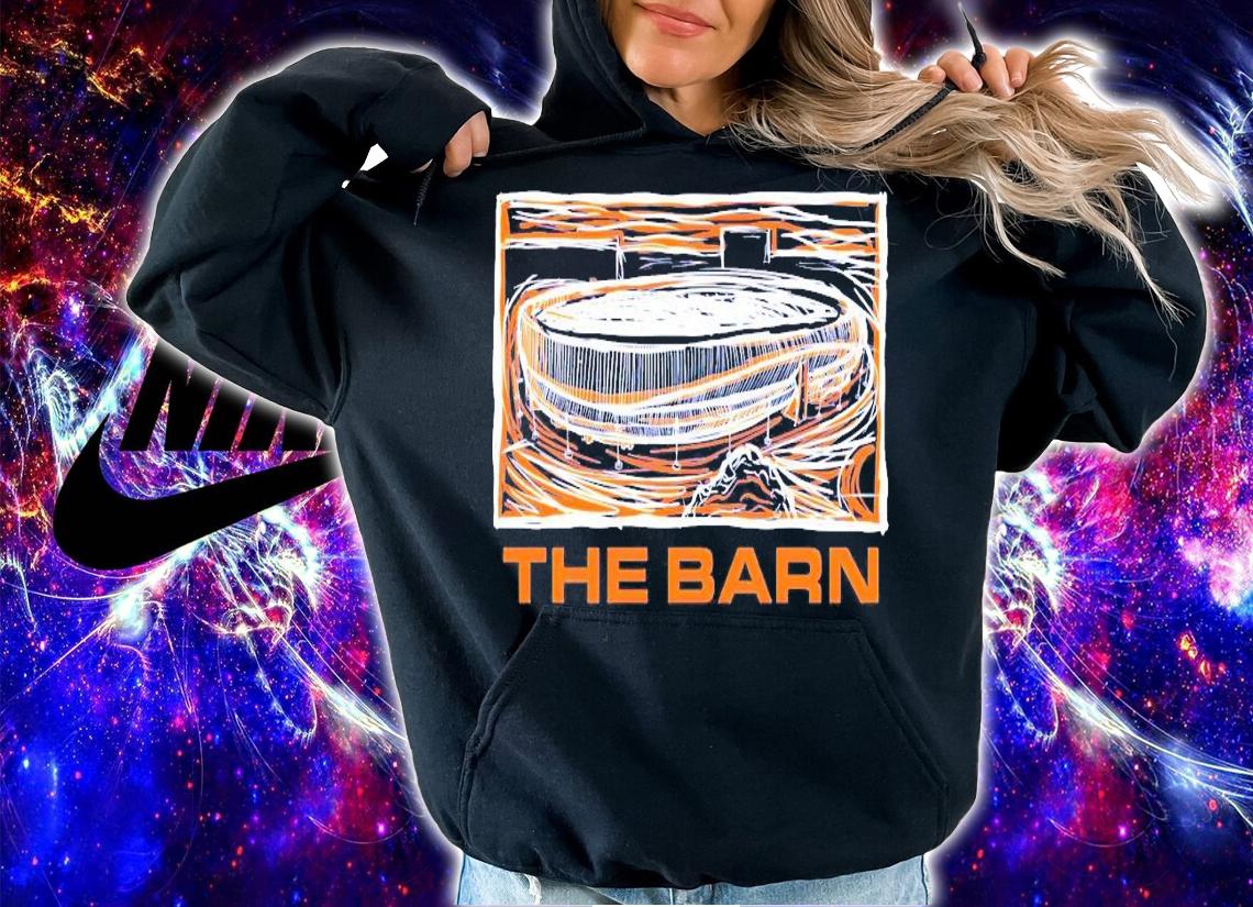 The Barn shirt, sweater hoodie and tank top