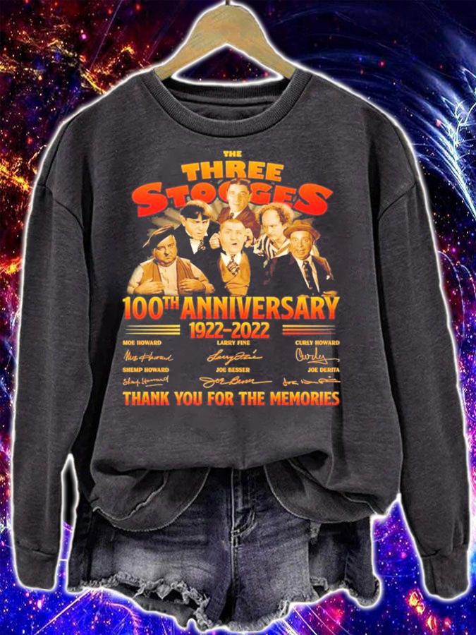 The Three Stooges 100th Anniversary 1922-2022 Signatures Thank You For The Memories Shirt