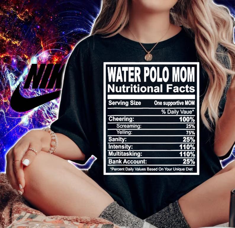 Water Polo Mom Nutritional Facts T-Shirt