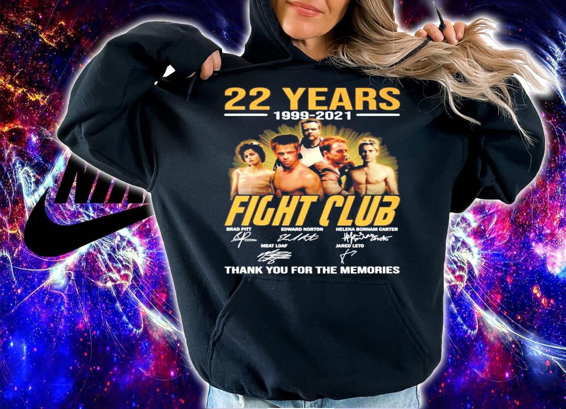 22 years 1999-2021 Fight Club signatures shirt