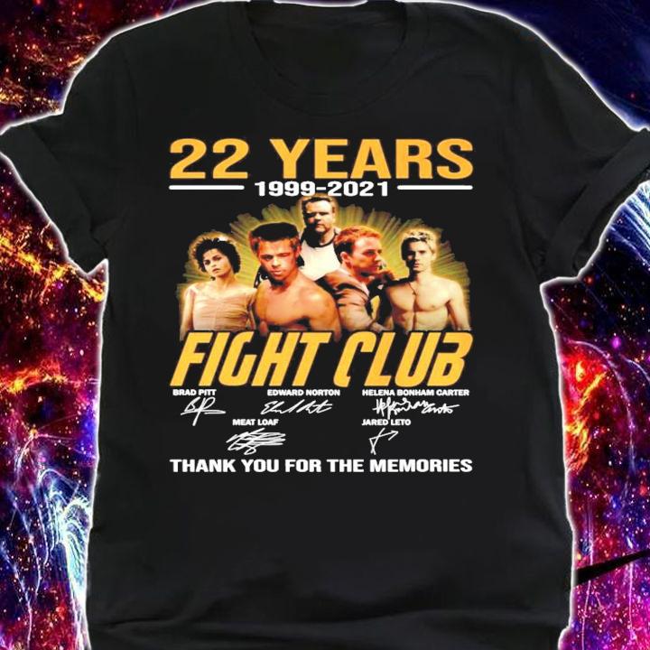 22 years 1999-2021 Fight Club signatures shirt