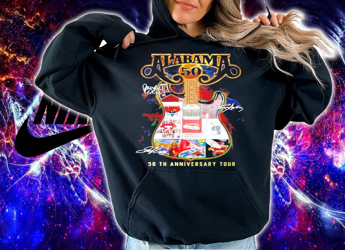 Alabama 50th anniversary tour signatures shirt