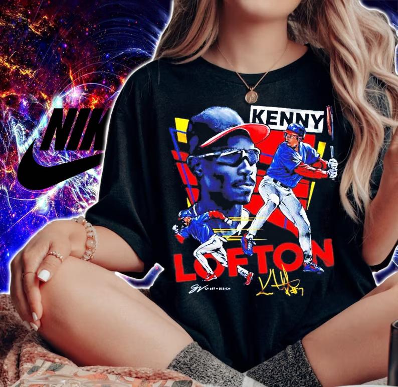 Kenny Lofton baseball signature shirt