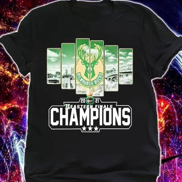 Milwaukee Bucks 2021 3X Eastern Finals Champions shirt shirt