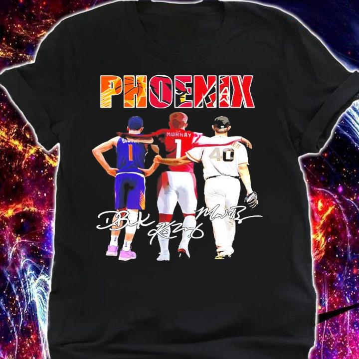 Phoenix Devin Booker Kyler Murray signatures t-shirt