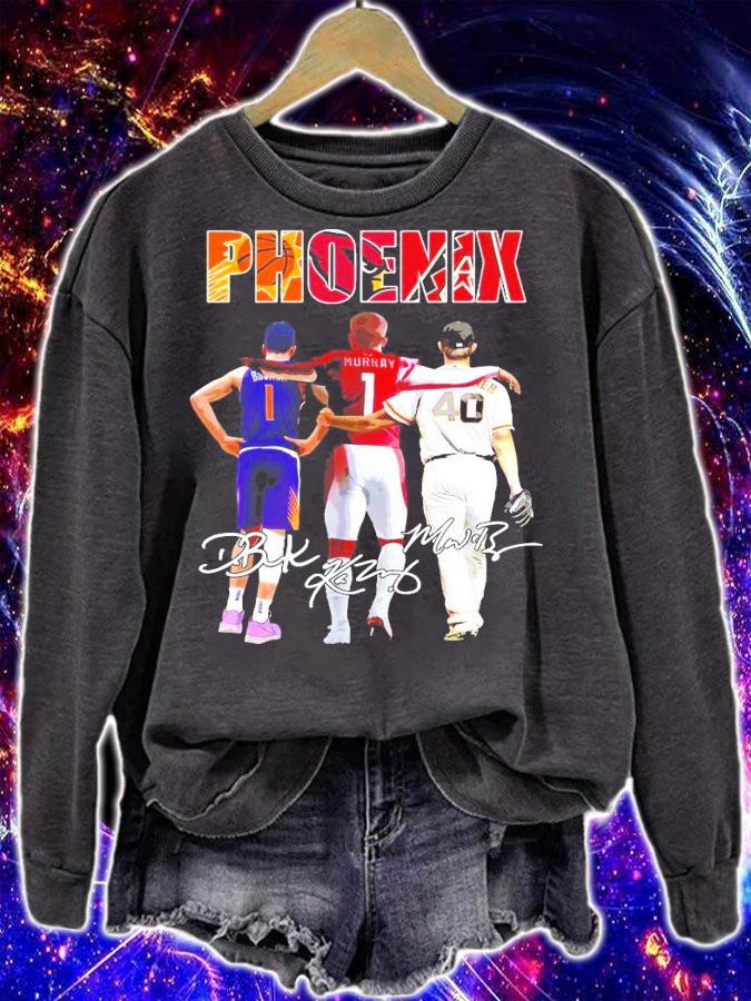 Phoenix Devin Booker Kyler Murray signatures t-shirt
