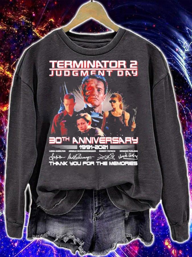 Terminator 2 Judgment Day 30th anniversary 1991-2021 signatures shirt