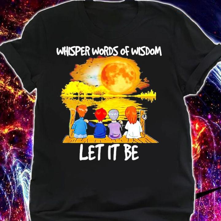 Charlie Brown Whisper Words Of Wisdom Let It Be Shirt