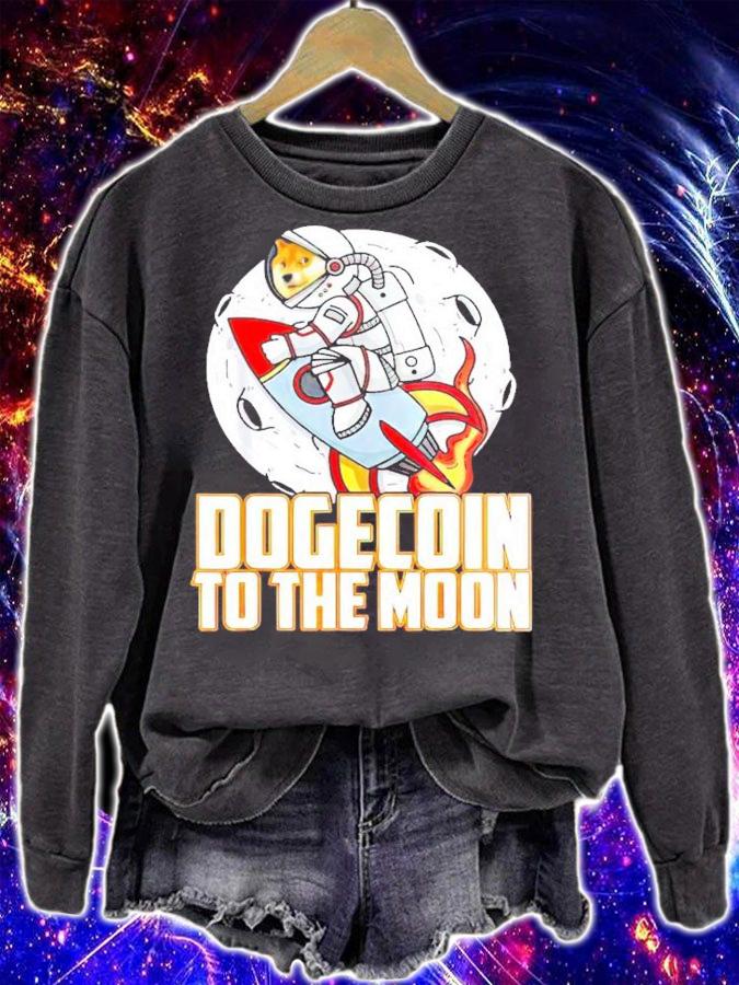 Dogecoin to the moon shirt