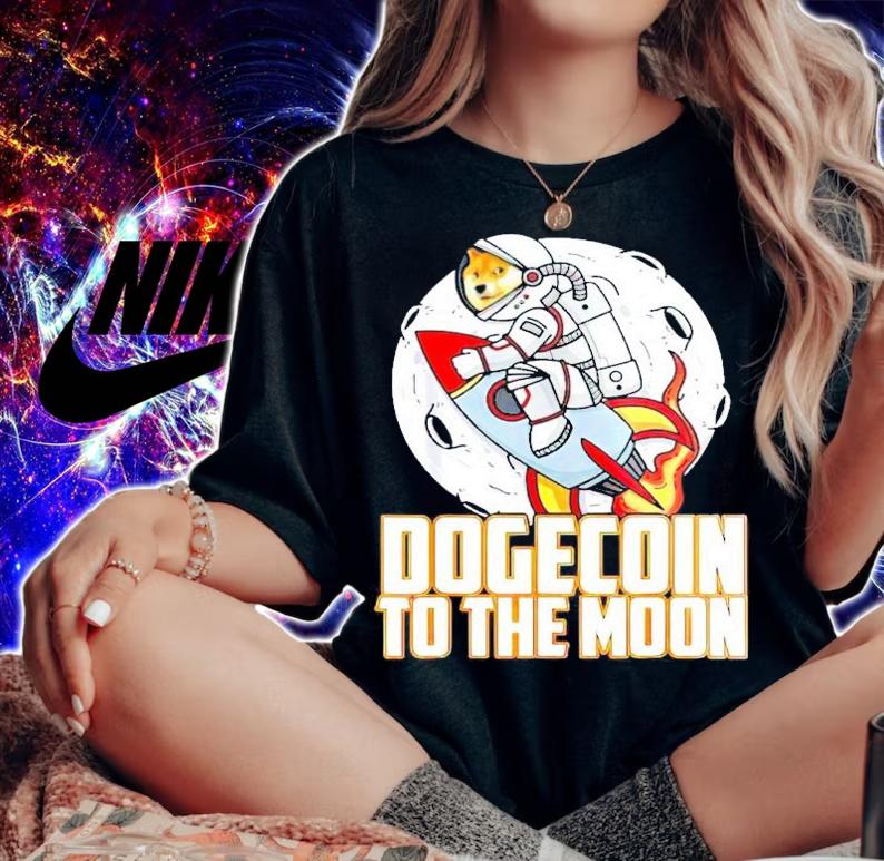 Dogecoin to the moon shirt