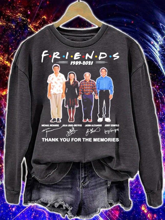 FRIENDS 1989-2021 signature thank you for the memories shirt sweatshirt