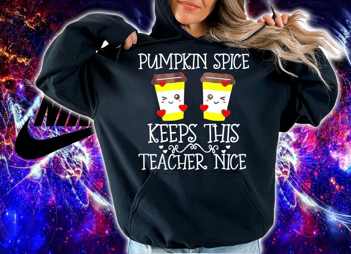 Halloween Pumpkin Spice Keeps This Teacher Nice shirt