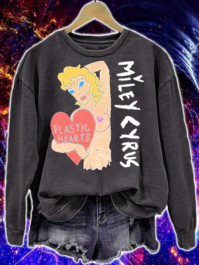 Miley Cyrus plastic heart T-shirt