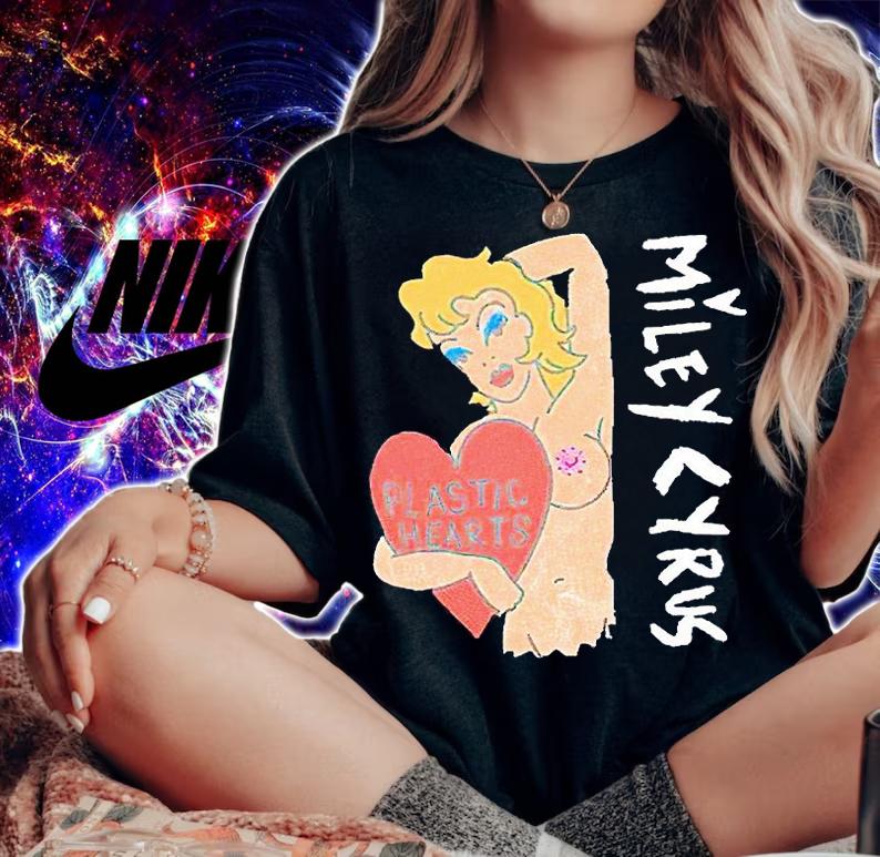 Miley Cyrus plastic heart T-shirt