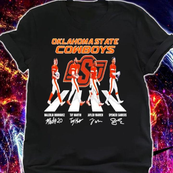 Oklahoma State Cowboys Football Signatures Abbey Road Shirt shirt