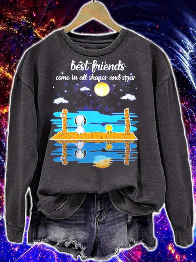 Snoopy and Woodstock best friends come in all shapes and sides shirt sweatshirt
