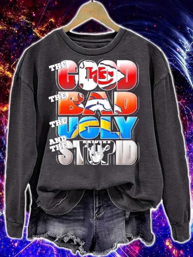 The good bad ugly stupid mashup NFL Kansas City Chiefs shirt sweatshirt