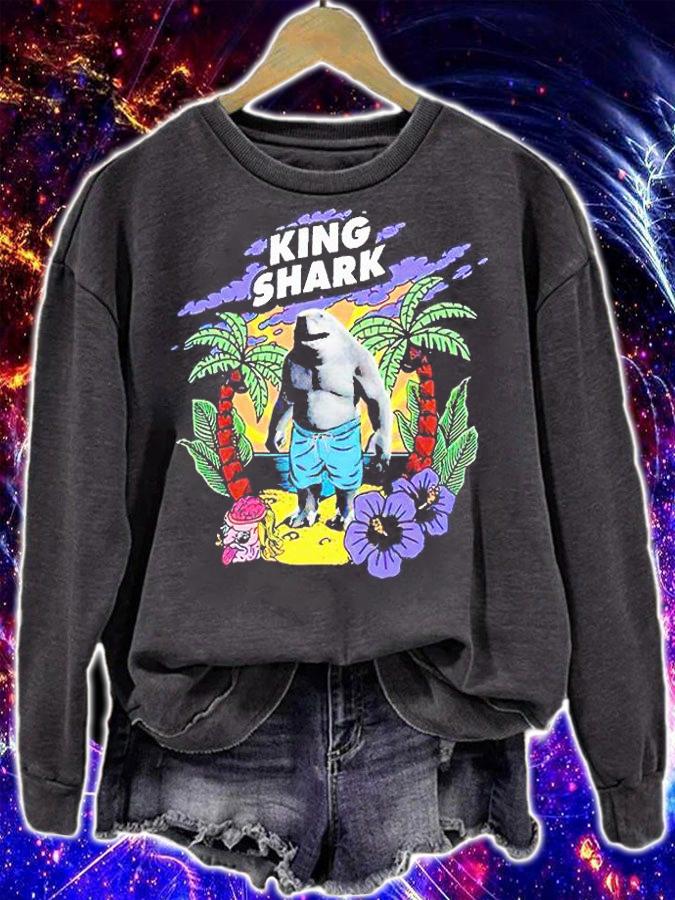 The Suicide Squad King Shark beach summer T-shirt sweatshirt