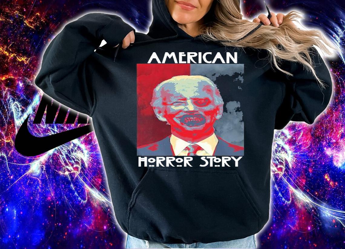 American Horror Funny Anti Biden Halloween T-Shirt hoodie