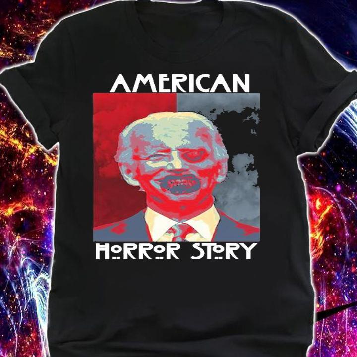American Horror Funny Anti Biden Halloween T-Shirt shirt