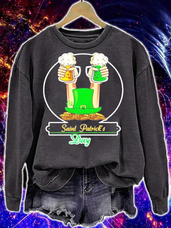 Saint Patrick's Day Lucky Daughter beer shirt sweatshirt