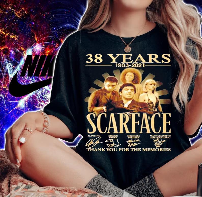 38 years 1983 2021 Scarface thank you for the memories shirt