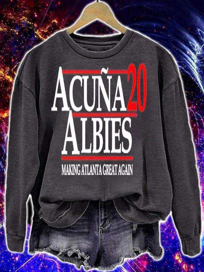 Acuna Albies 2020 making Atlanta great again shirt sweatshirt