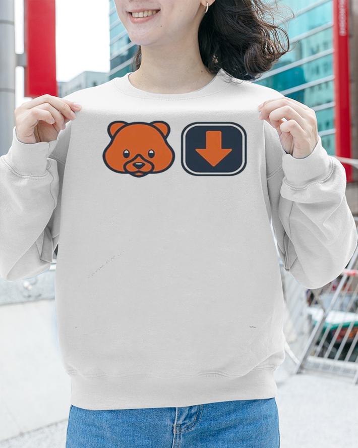Chicago Bear down shirt sweatshirt
