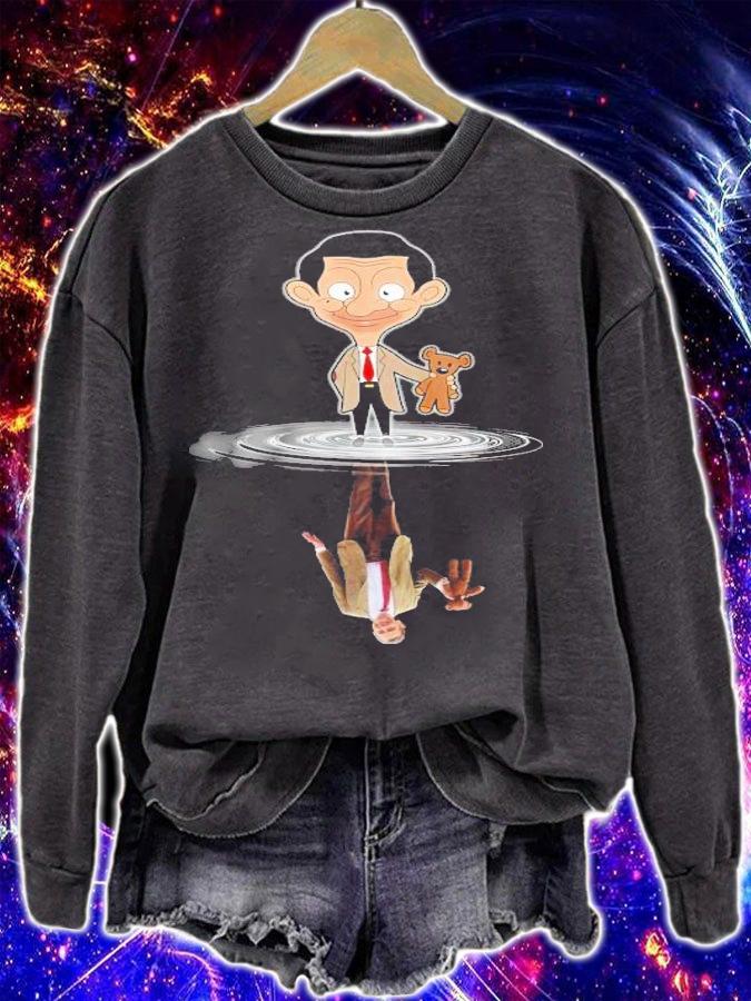 Mr Bean water reflection mirror shirt sweatshirt