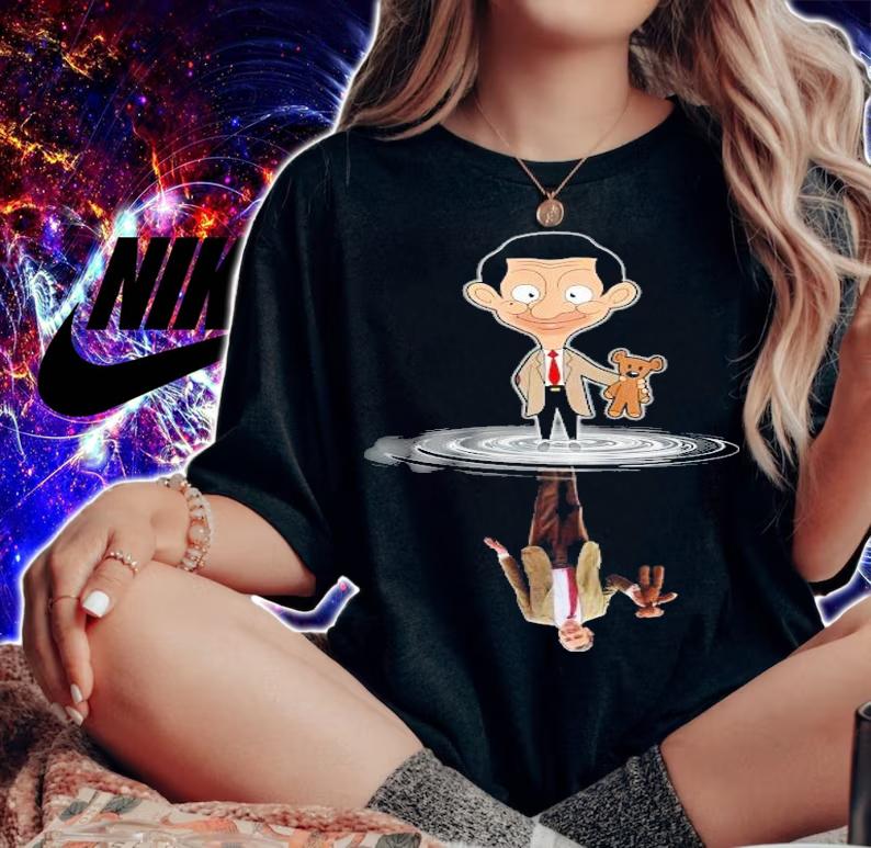 Mr Bean water reflection mirror shirt woman shirt