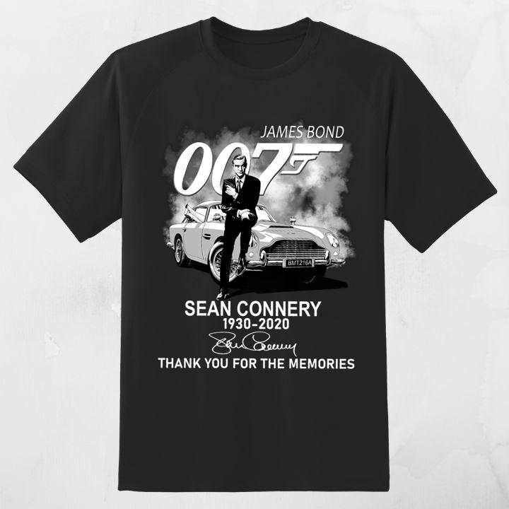 James Bond 007 Sean Connery 1930-2020 Signature Thank You For The Memories Shirt