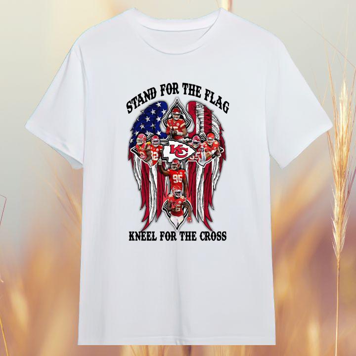 Kansas City Chiefs Stand For The Flag Kneel For The Cross Shirt - Limited Edition