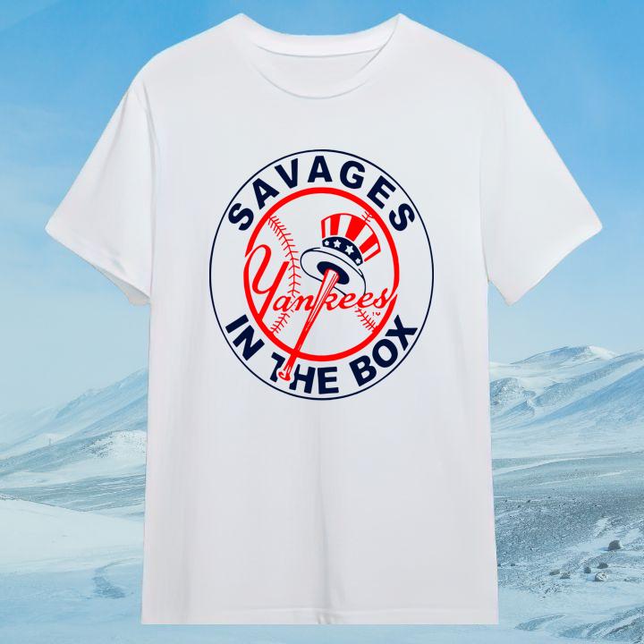 Savages In The Box New York Yankees Baseball T-Shirt - Limited Edition