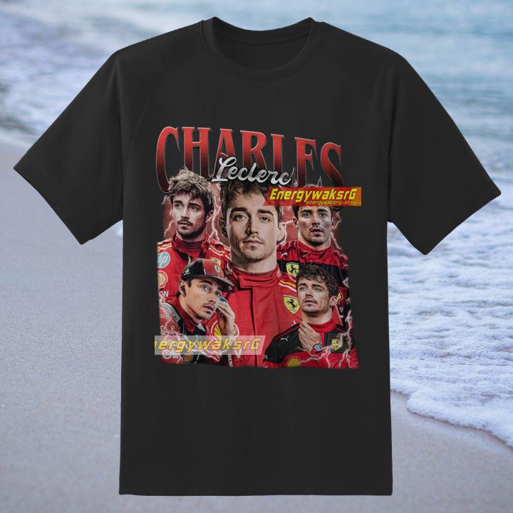Charles Leclerc 16 Ferrari F1 Prince Of Monaco Vintage Retro Graphic T-Shirt - Shop now!