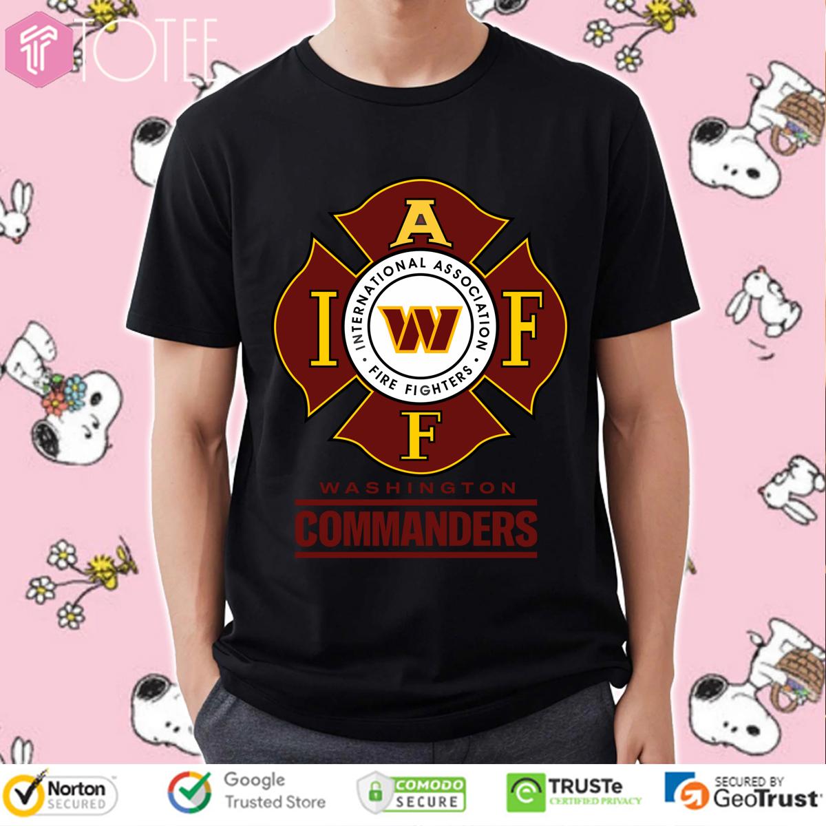 Washington Commanders International Association Fire Fighters T-Shirt