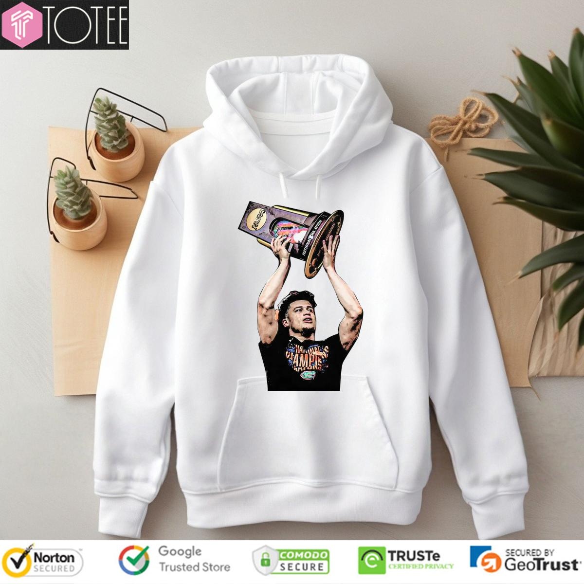 Walter Clayton Jr. Celebration Trophy National Champions hoodie